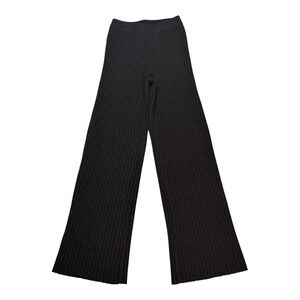 PRINCESS POLLY Women Wide Leg‎ Pullon Pants Ribbed Brown Stretchy Size US 2